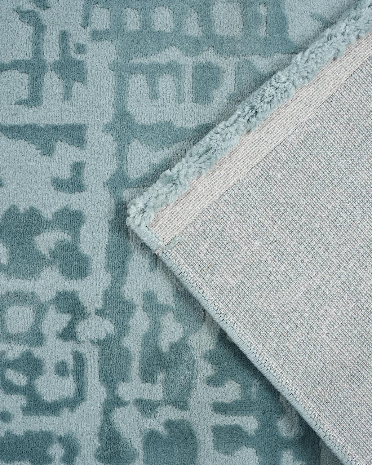 Aura Carpet | Grid Abstract Light Blue