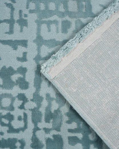 Aura Carpet | Grid Abstract Light Blue