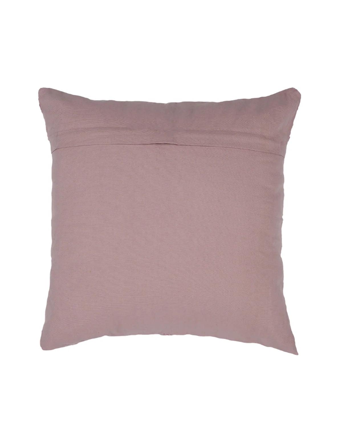 18X18 inch Pink tufted boho cotton cushion covers | Set of 2