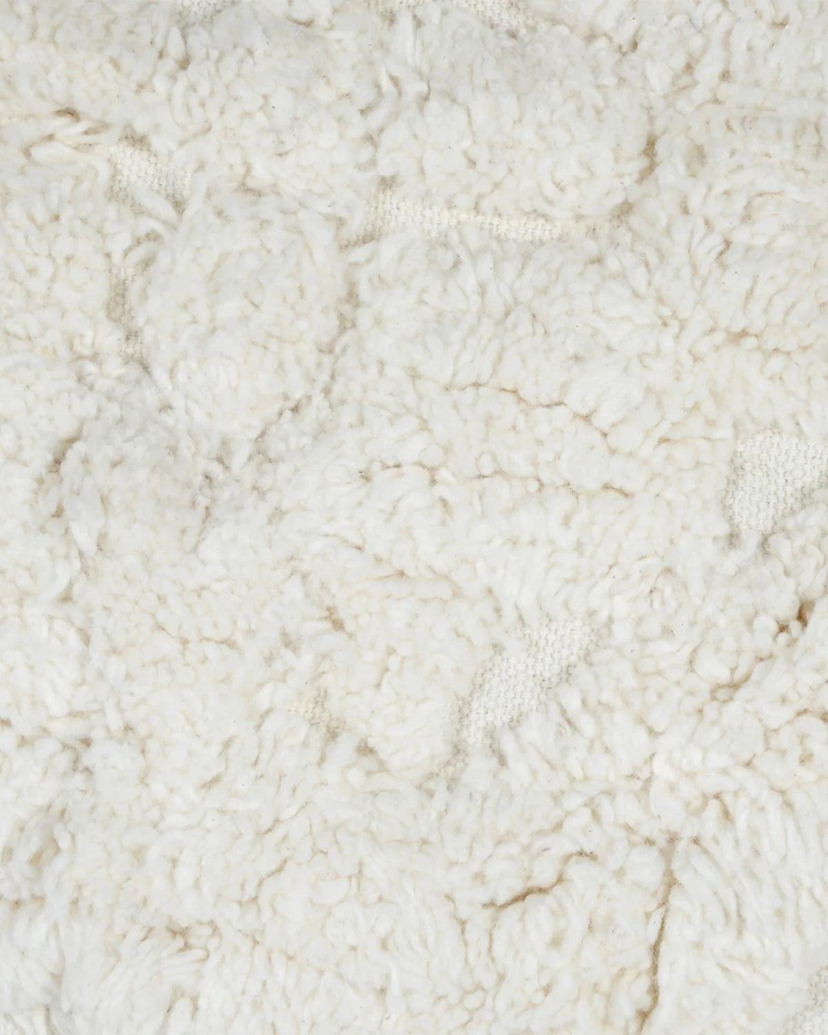 18X18 inch Boho White cotton tufted cushion covers | Set of 2