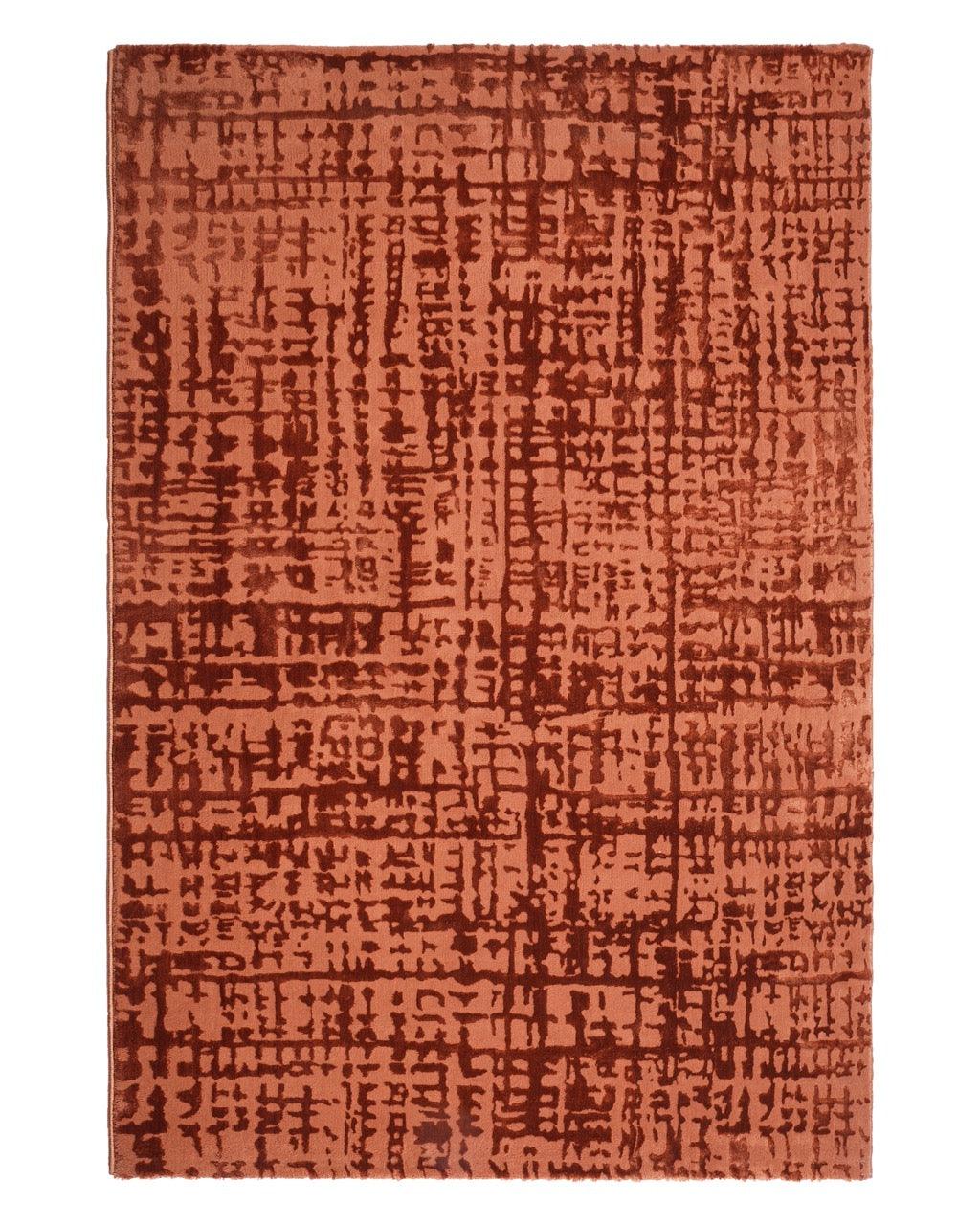 Aura Carpet | Grid Abstract Rust