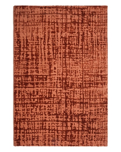 Aura Carpet | Grid Abstract Rust