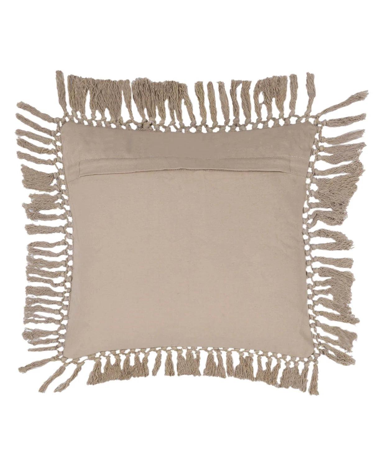 18X18 inch Brown Waffle cotton cushion covers | Set of 2