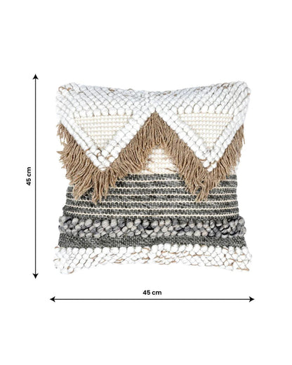 18X18 inch Boho beige cushion covers | Set of 2