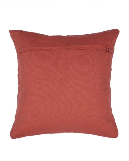 18X18 inch Candy Red tufted cotton cushion covers | Set of 2