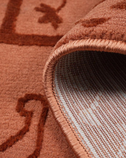Aura Carpet | Traditional Floral Rust