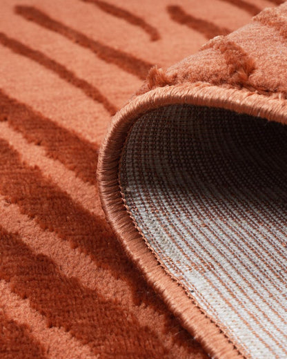 Aura Carpet | Distressed Abstract Rust