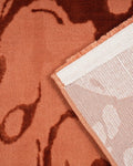 Aura Marble Print Rust Carpet