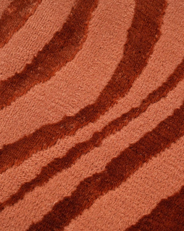 Aura Wave Ripple Rust Carpet