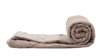 Amelia Reversible Comforter & AC Quilt |  Coco & Sand | Box Design