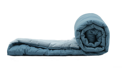Amelia Reversible Comforter & AC Quilt |  Denim & Sky | Diamond Design