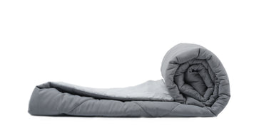 Amelia Reversible Comforter & AC Quilt | Ash Grey & Pearl Grey | Diamond Design