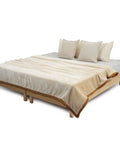 Cuddle Double Bed Beige Blanket