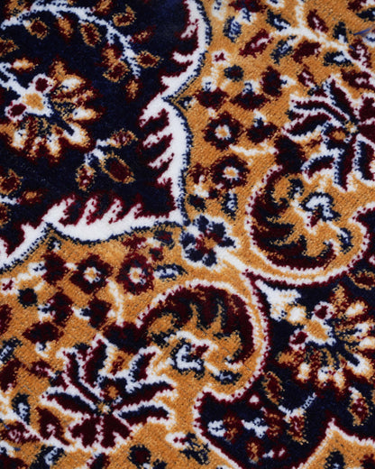5X7 Ft Persian Legacy Carpet | Mustard Beige and Blue | 150 X 200 CM