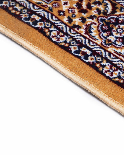 5X7 Ft Persian Legacy Carpet | Mustard Beige and Blue | 150 X 200 CM