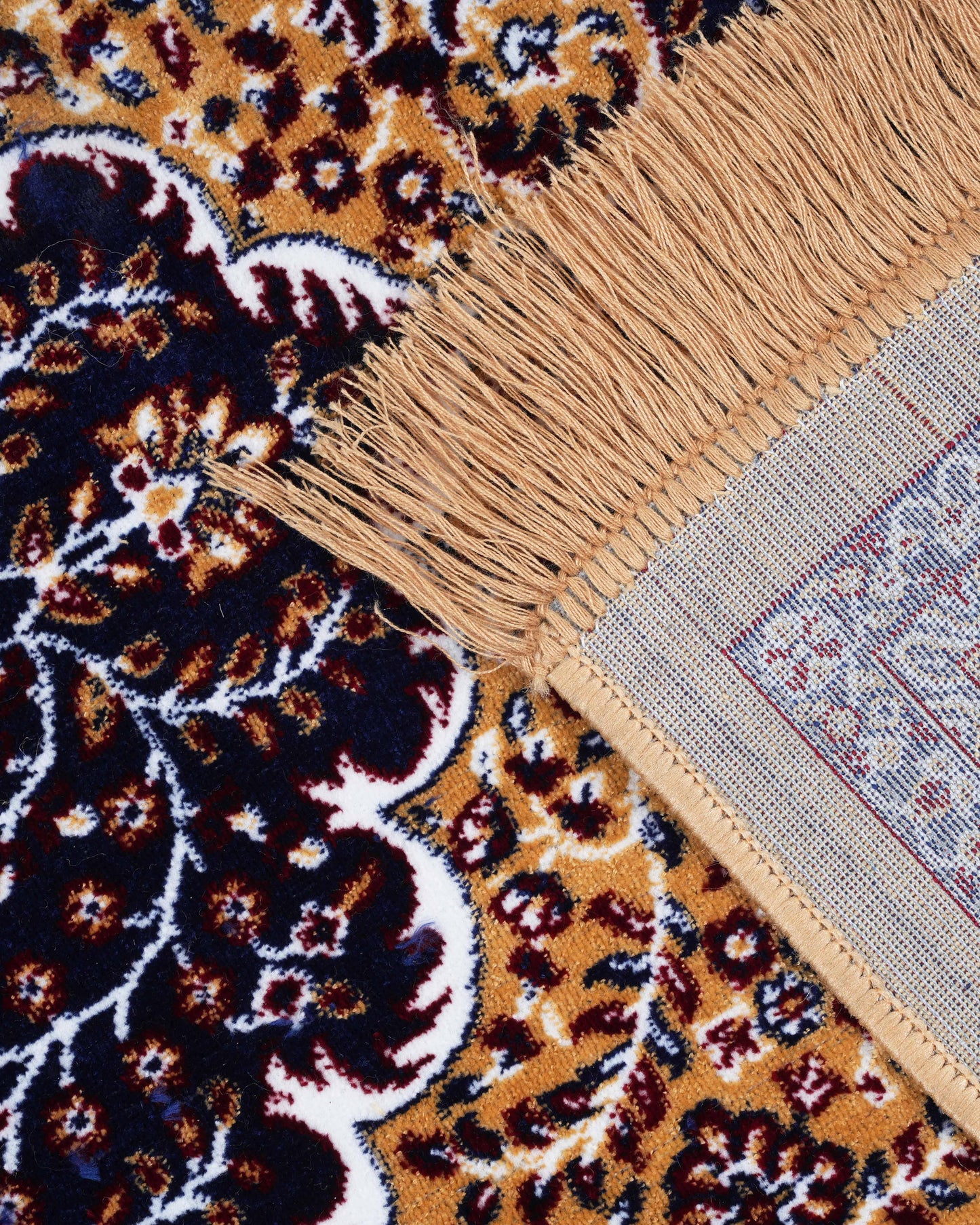 5X7 Ft Persian Legacy Carpet | Mustard Beige and Blue | 150 X 200 CM