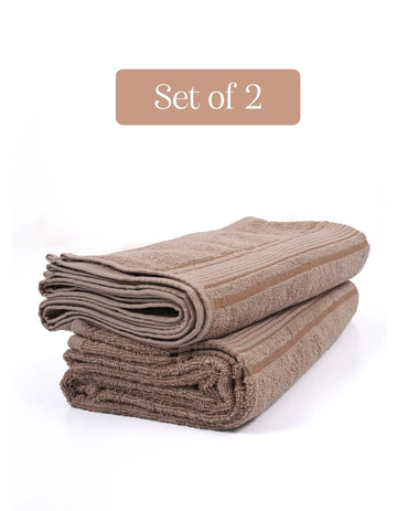 Set of 2 Breeze Bath Towel | Camel