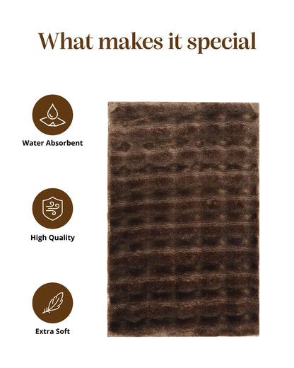 40x60 Cm | Set Of 2 Pcs | Cocoon Bathmat | Camel