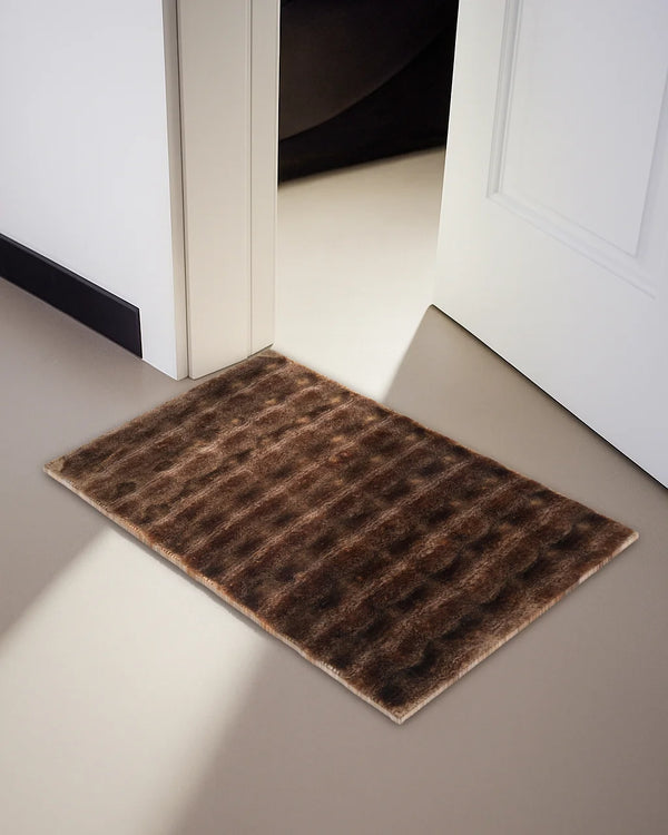 40X60 CM | Set of 2 Pcs | COCOON Bathmat | Camel