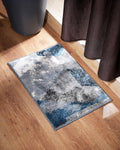 40X60 CM Diamond Doormat | Abstract Block Blue