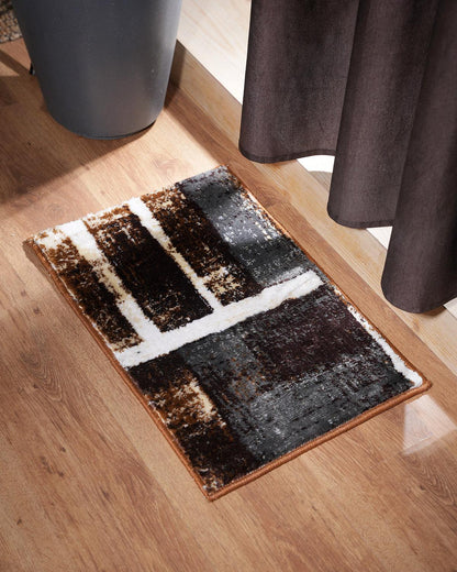 40X60 CM Diamond Doormat | Abstract Grey