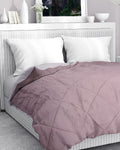Amelia Reversible Comforter & AC Quilt |  Mocha & Vanilla | Diamond Design