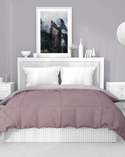 Amelia Reversible Comforter & AC Quilt |  Mocha & Vanilla | Box Design