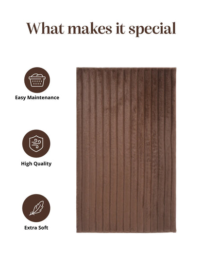 50X80 CM | Pencil Bathmat | Brown