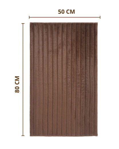 50X80 CM | Pencil Bathmat | Brown