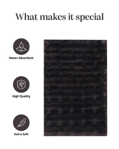 40x60 Cm | Set Of 2 Pcs | Cocoon Bathmat | Coffee