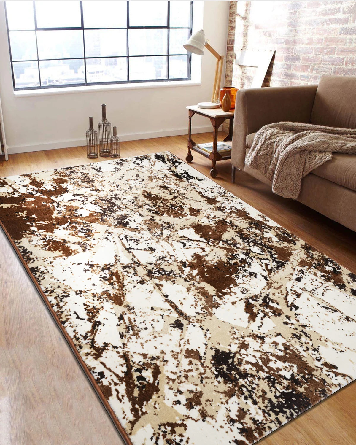 Mystic Brown, Beige and Gold Carpet
