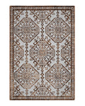 Mystic Grey and Brown Medallion Carpet