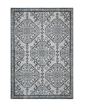 Mystic Grey and Sky Medallion Carpet