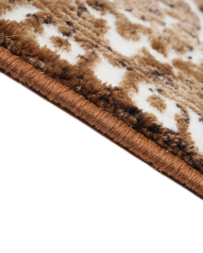 Mystic Gold and Brown Medallion Carpet