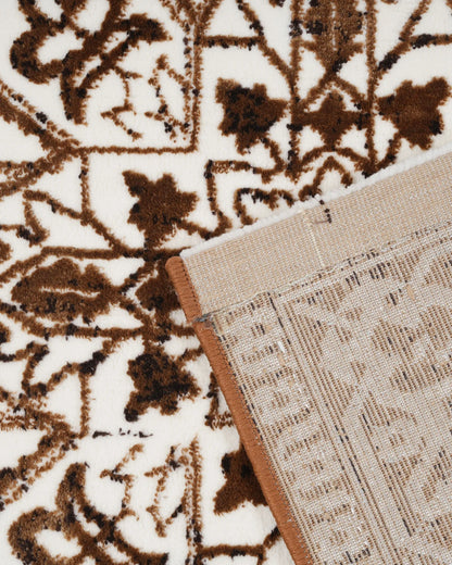 Mystic Gold and Brown Medallion Carpet