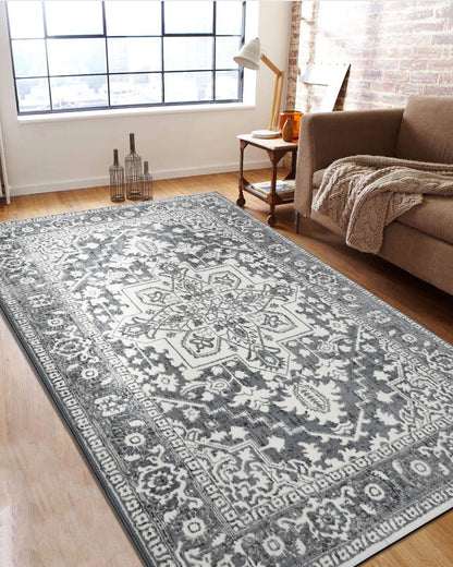 Mystic Grey Medallion Carpet