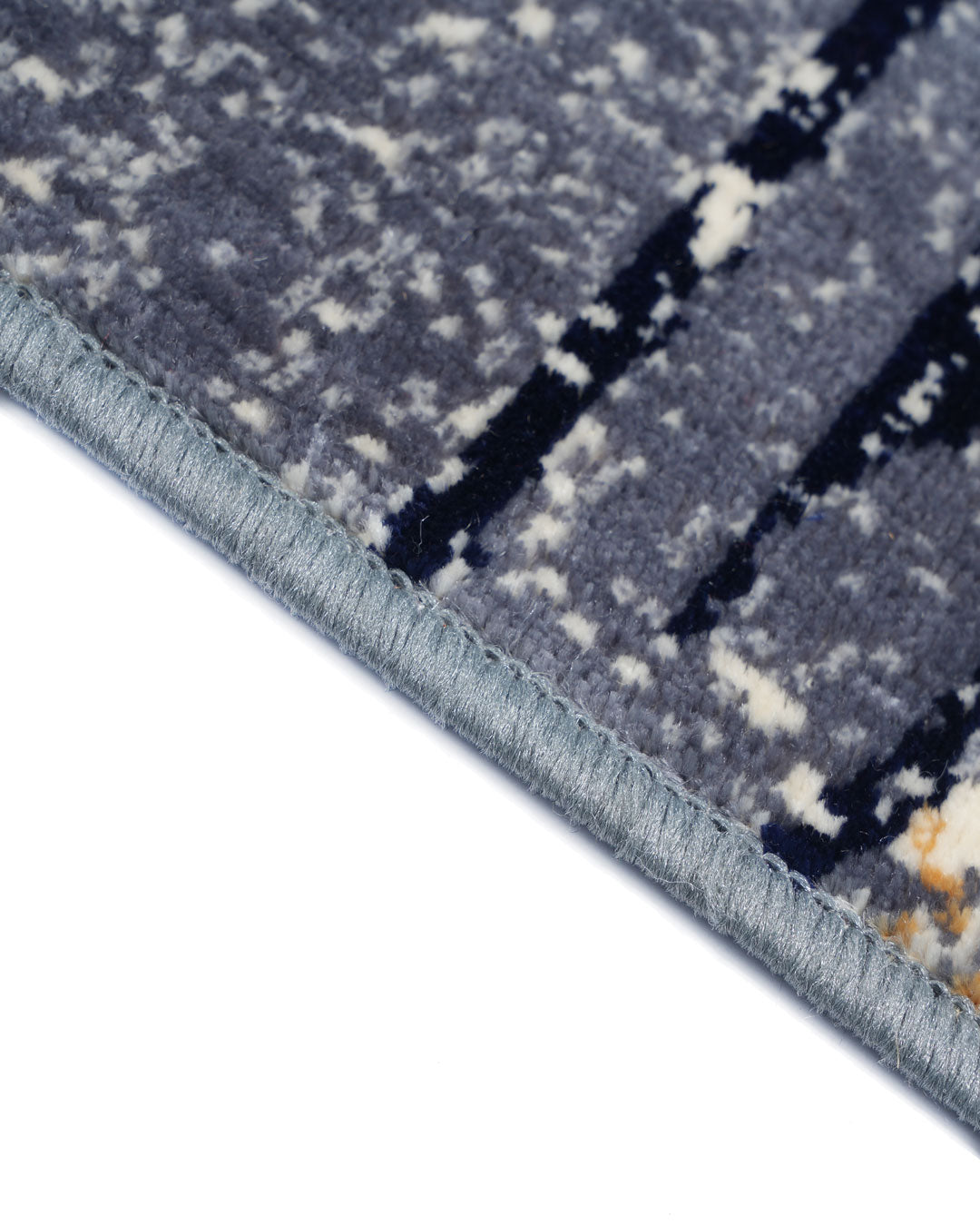 Silvora Rug | Grey, Blue & Maroon | Modern Art