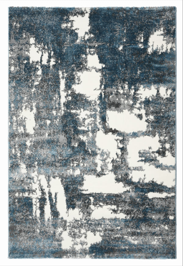 Mystic Aqua & White Carpet