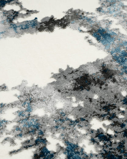 Mystic Aqua & White Carpet