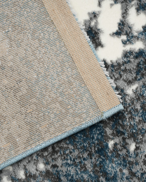 Mystic Aqua & White Carpet