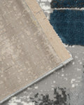 Mystic Aqua & Grey Blocks Carpet