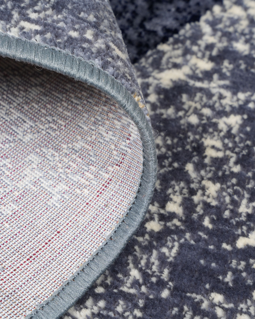 Silvora Multi Abstract Rug | Grey, Blue & Maroon