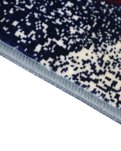 Silvora Multi Abstract Rug | Grey, Blue & Maroon