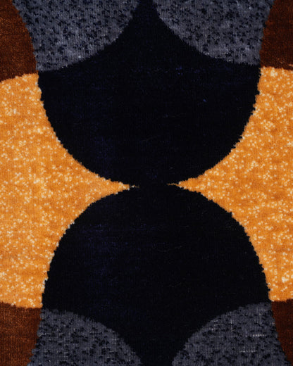 Silvora Rug | Grey, Ivory, Maroon & Gold