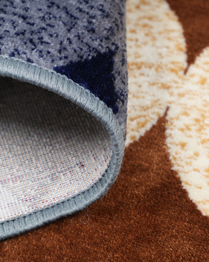 Silvora Rug | Grey, Ivory, Maroon & Gold