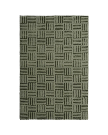 Aura Checkered Green Carpet
