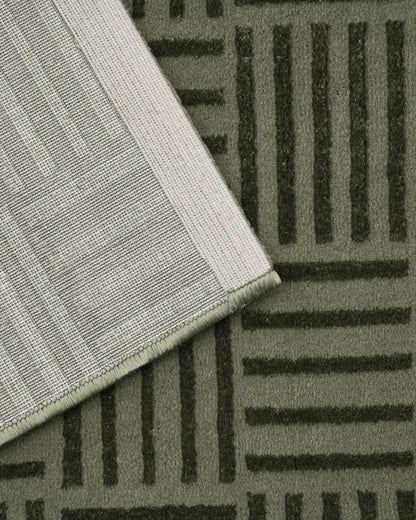 Aura Checkered Green Carpet