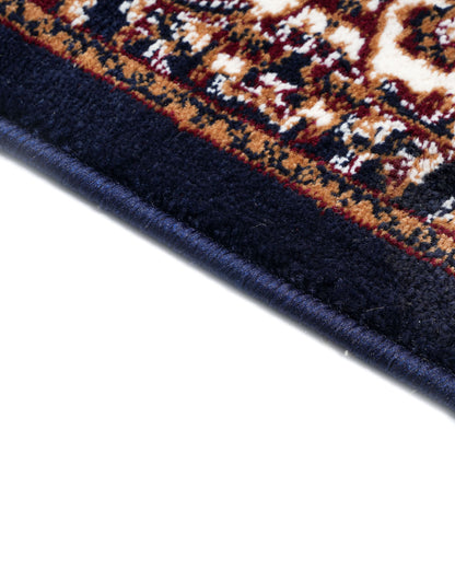 Royal Persian Medallion Blue and Ivory Carpet