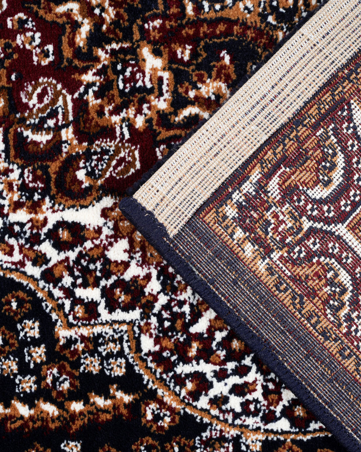 Royal Persian Medallion Blue and Ivory Carpet