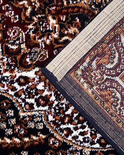 Royal Persian Medallion Blue and Ivory Carpet